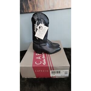 Vintage Capezio Flasher LED Western Boots Womens 6M Black Hologram Light Up...